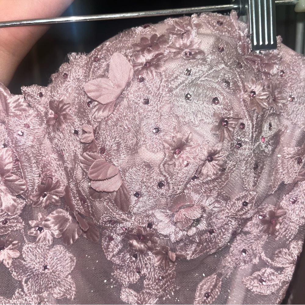 LaDivine By Cinderella Divine Dusty Pink Prom Dress (Size 6) - Picture 8 of 11